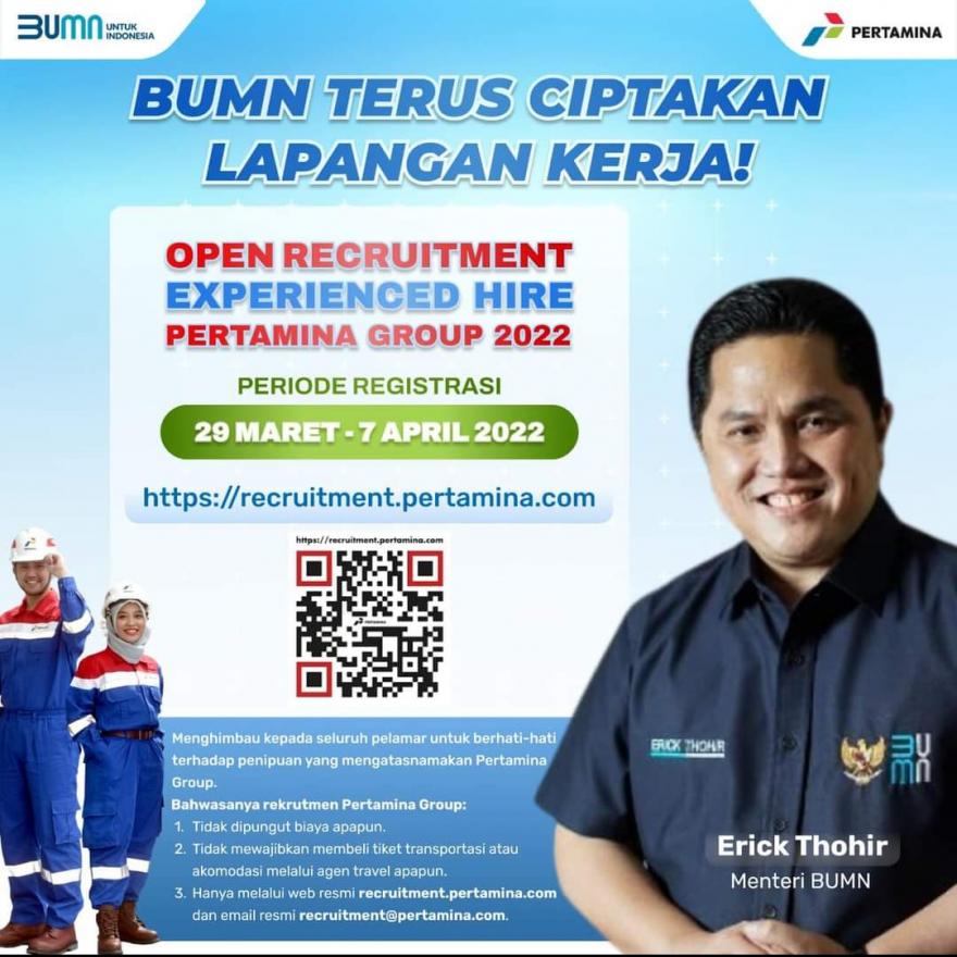 Pertamina Group Membuka Lowongan Kerja Besar-besaran!